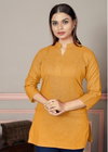 Falak By Sangeet Tunic Slub Cotton Short Kurtis Wholesale Market In Surat
